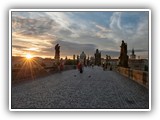 Sunrise over the Charles Bridge